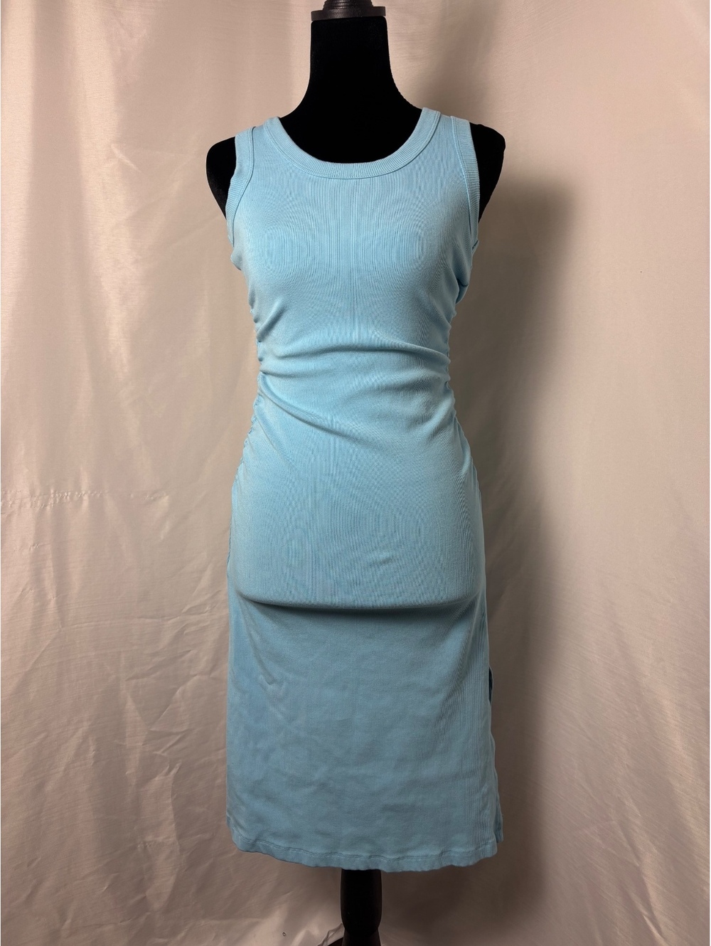 Boston Proper Sleeveless Midi Dress in Blue, Size S